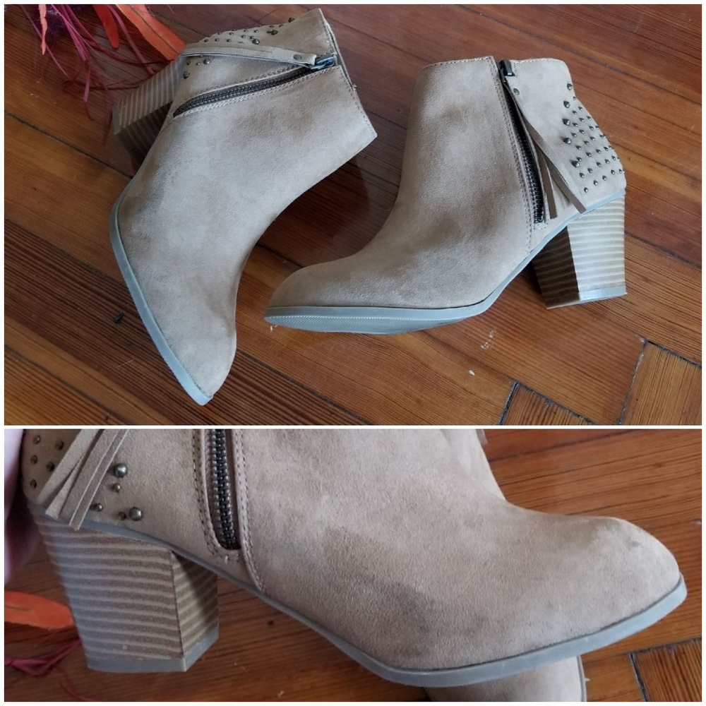 Express Ankle Booties Tan / Camel Color. Size 8 - image 5